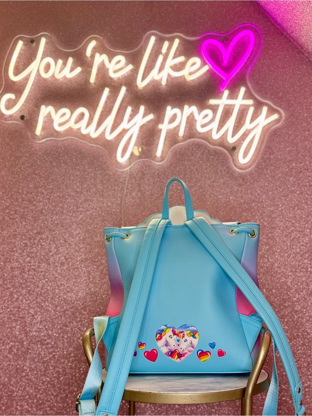 Lisa Frank Loungefly Markie Mini Backpack - Picture 2 of 2